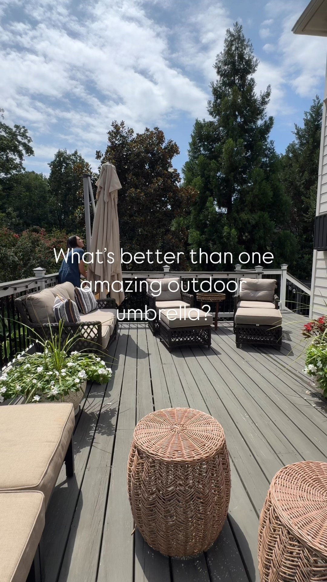 The best offset cantilever umbrellas for your outdoor space. The tilt and rotate feature provides shade in any direction as the sun moves throughout the day. Heavy duty quality construction will last for years. Mulitiple color and size options available. Enjoy this summer outside!

#LTKStyleTip #LTKSeasonal #LTKHome