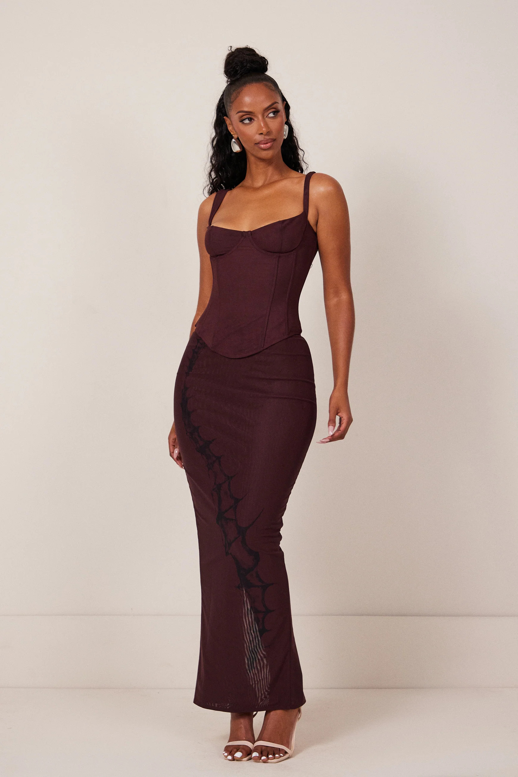 Cinched maxi set - Print | Mars The Label