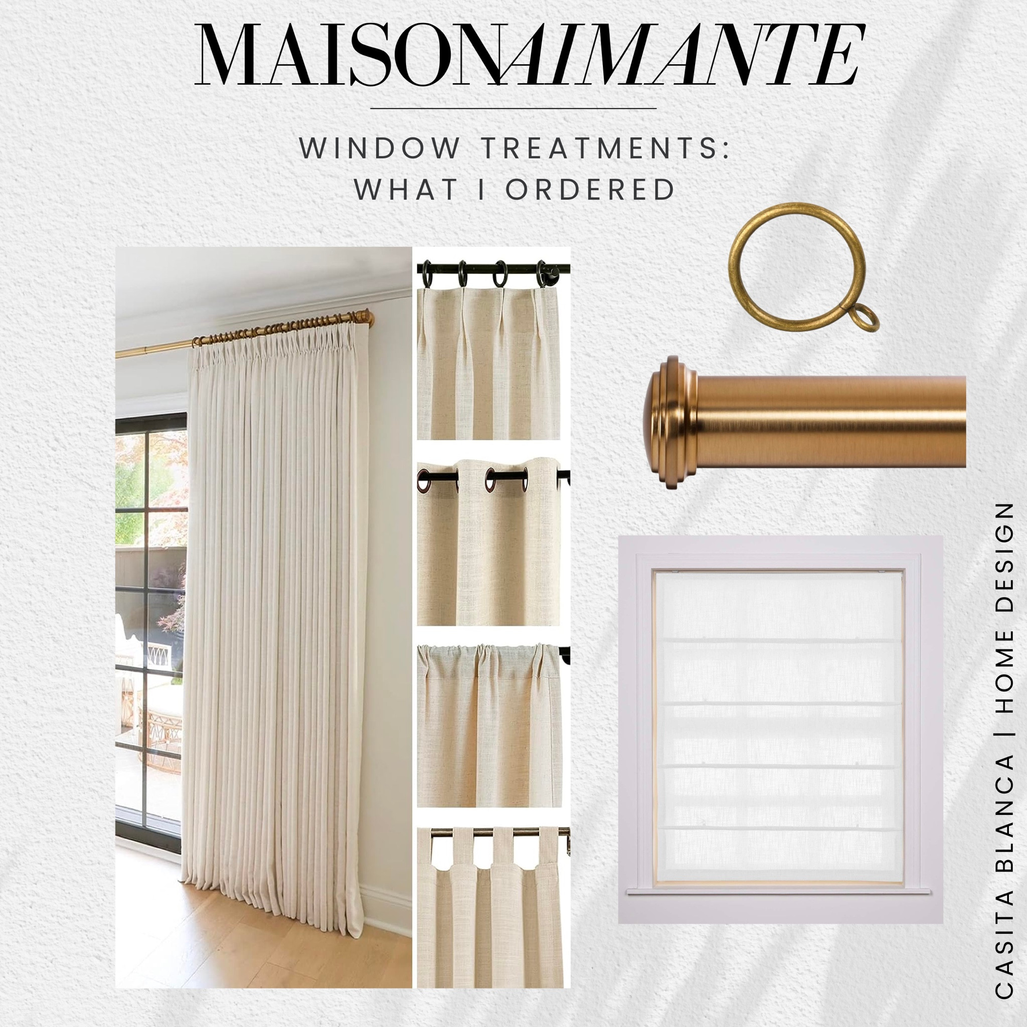 Maison Aimante - window treatments what I ordered

Amazon, Rug, Home, Console, Amazon Home, Amazon Find, Look for Less, Living Room, Bedroom, Dining, Kitchen, Modern, Restoration Hardware, Arhaus, Pottery Barn, Target, Style, Home Decor, Summer, Fall, New Arrivals, CB2, Anthropologie, Urban Outfitters, Inspo, Inspired, West Elm, Console, Coffee Table, Chair, Pendant, Light, Light fixture, Chandelier, Outdoor, Patio, Porch, Designer, Lookalike, Art, Rattan, Cane, Woven, Mirror, Luxury, Faux Plant, Tree, Frame, Nightstand, Throw, Shelving, Cabinet, End, Ottoman, Table, Moss, Bowl, Candle, Curtains, Drapes, Window, King, Queen, Dining Table, Barstools, Counter Stools, Charcuterie Board, Serving, Rustic, Bedding, Hosting, Vanity, Powder Bath, Lamp, Set, Bench, Ottoman, Faucet, Sofa, Sectional, Crate and Barrel, Neutral, Monochrome, Abstract, Print, Marble, Burl, Oak, Brass, Linen, Upholstered, Slipcover, Olive, Sale, Fluted, Velvet, Credenza, Sideboard, Buffet, Budget Friendly, Affordable, Texture, Vase, Boucle, Stool, Office, Canopy, Frame, Minimalist, MCM, Bedding, Duvet, Looks for Less

#LTKstyletip #LTKhome #LTKSeasonal