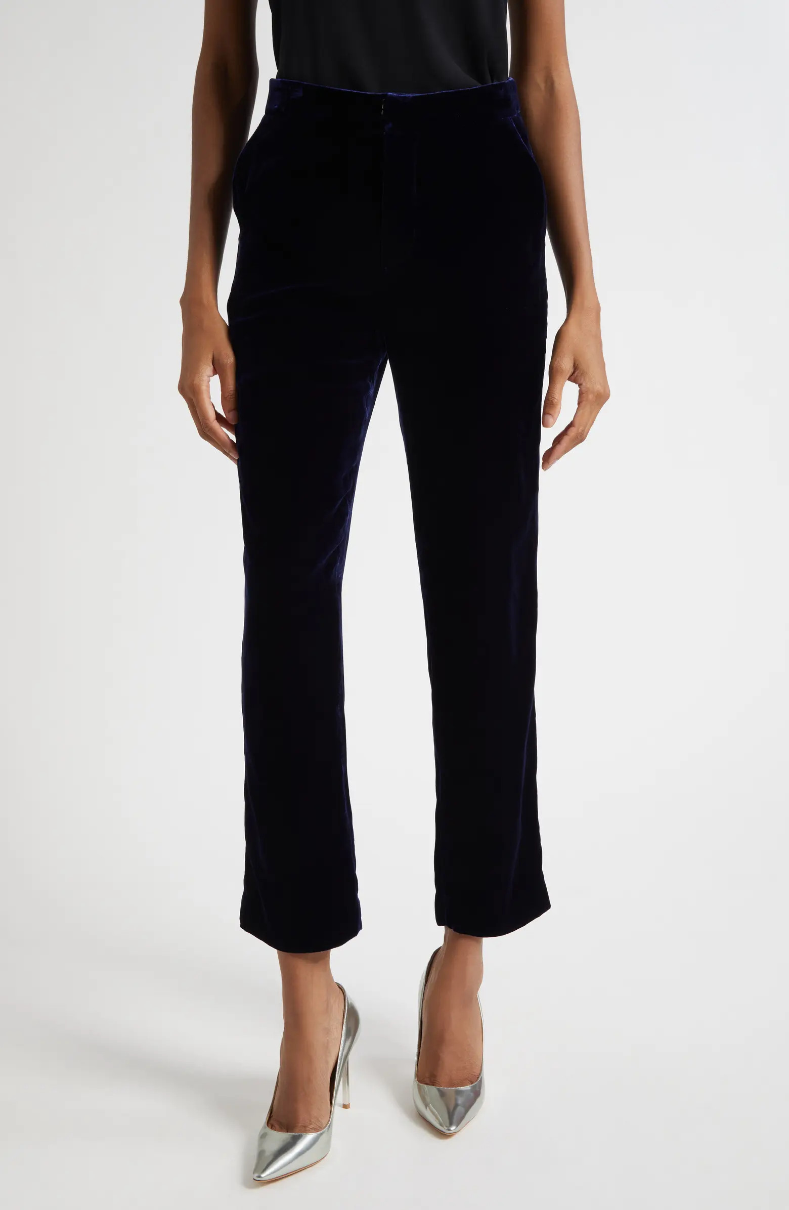 Rebel Velvet Straight Leg Pants | Nordstrom