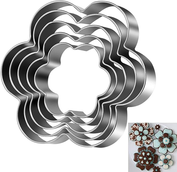 Flower Cookie Cutter, Pack of 5… | Amazon (US)