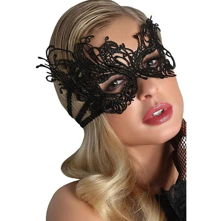 Lace Masquerade Mask with Elastic Lace Mask with Soft Material Easy Tie & Lightweight | Walmart (US)