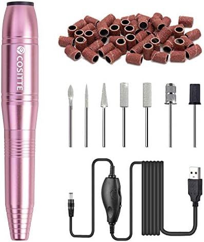 COSITTE Electric Nail Drill, USB Electric Nail Drill Machine for Acrylic Nails, Portable Electric... | Amazon (US)