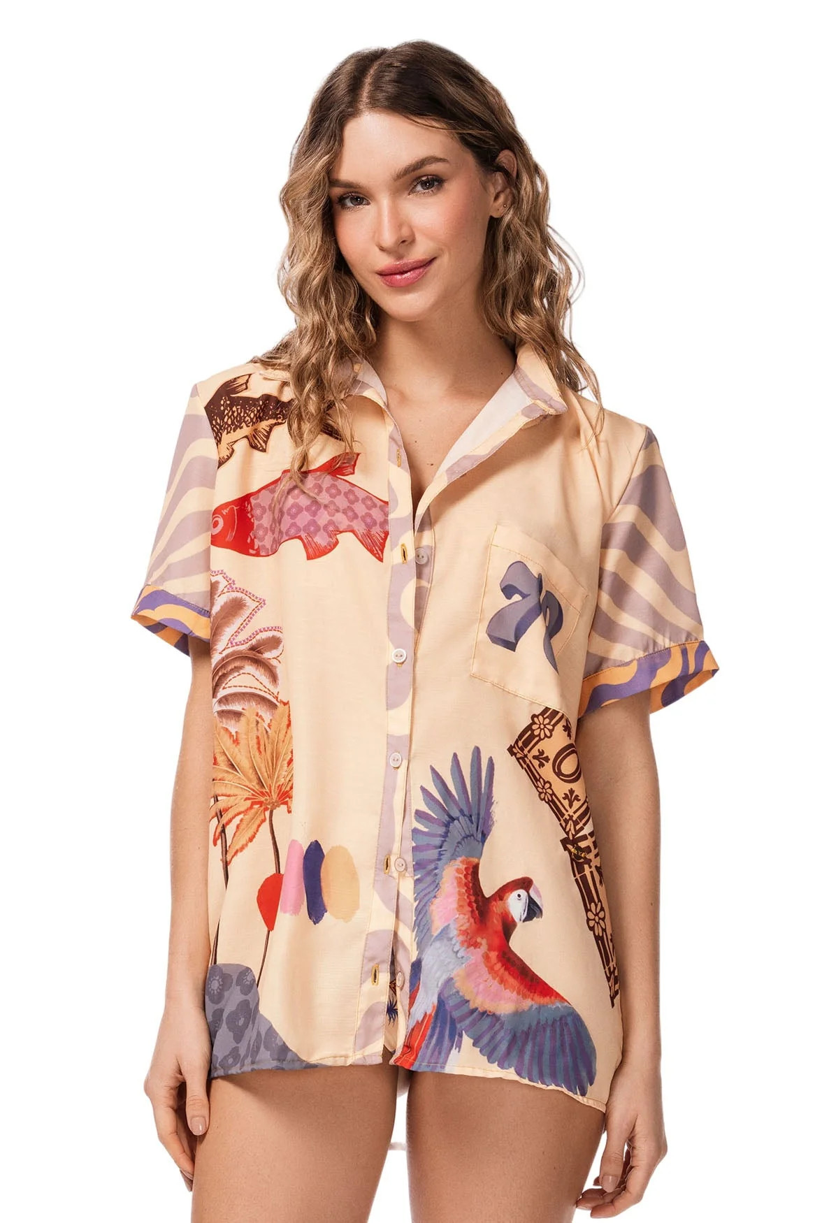 Ola Azul Swimwear | Women's Resortwear | Noah Voyage Shirt | Ola Azul