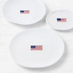 American Flag 12-Piece Dinnerware Set | Williams-Sonoma