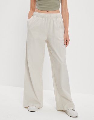 AE Sun Set Super High-Waisted Baggy Wide-Leg Knit Pant | American Eagle Outfitters (US & CA)