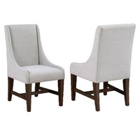 Click for more info about Steve Silver Auburn 7-Piece Brown Wood Dining Room Set with 2 Armchairs Seats 6 AUB500-2AC-7PC - ...