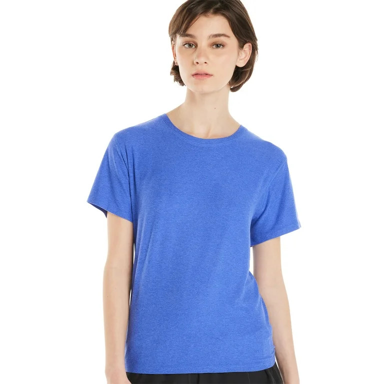 Athletic Works Women's and Women's Plus ButterCore Tee with Short Sleeves, Sizes XS-4X - Walmart.... | Walmart (US)