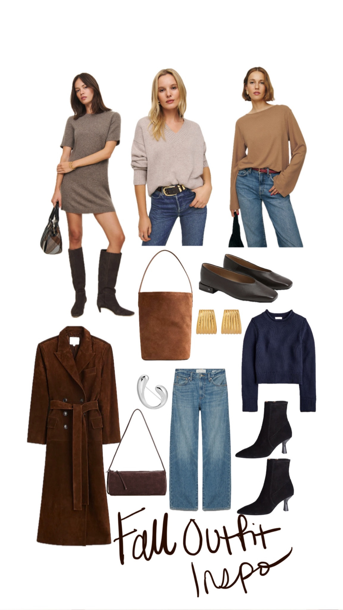 Fall outfit inspo. Suede bags. Brown suede. Suede jacket  

#LTKStyleTip #LTKSeasonal #LTKNYFW