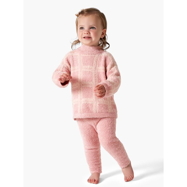 Modern Moments By Gerber Baby & Toddler Girl Long Sleeve Cozy Mock Neck Top & Legging 2-Piece,12M... | Walmart (US)
