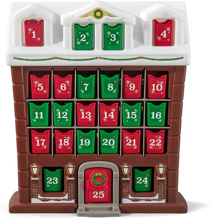Step2 My First Advent Calendar, Kids Interactive Christmas Toy, 25 Large Refillable Bins, Hide Su... | Amazon (US)