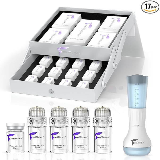 Micro Infusion Skincare System - 0.25mm Facial Stamp with Collagen Peptide & Hyaluronic Acid Seru... | Amazon (US)