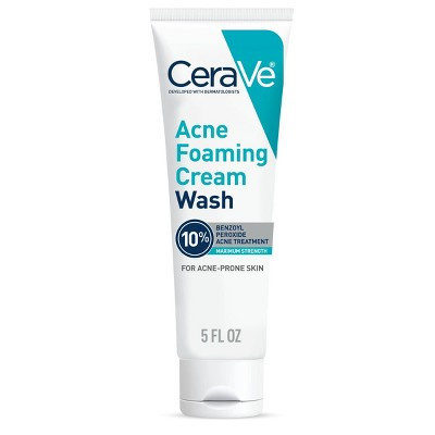 CeraVe Acne Control Foaming Face Cleanser 10% BPO - 5 fl oz | Target