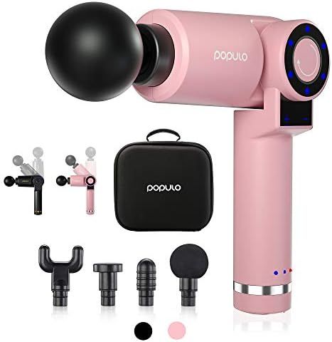 POPULO Muscle Massage Gun Deep Tissue with Adjustable Arm, Portable Handheld Cordless Percussion ... | Amazon (US)