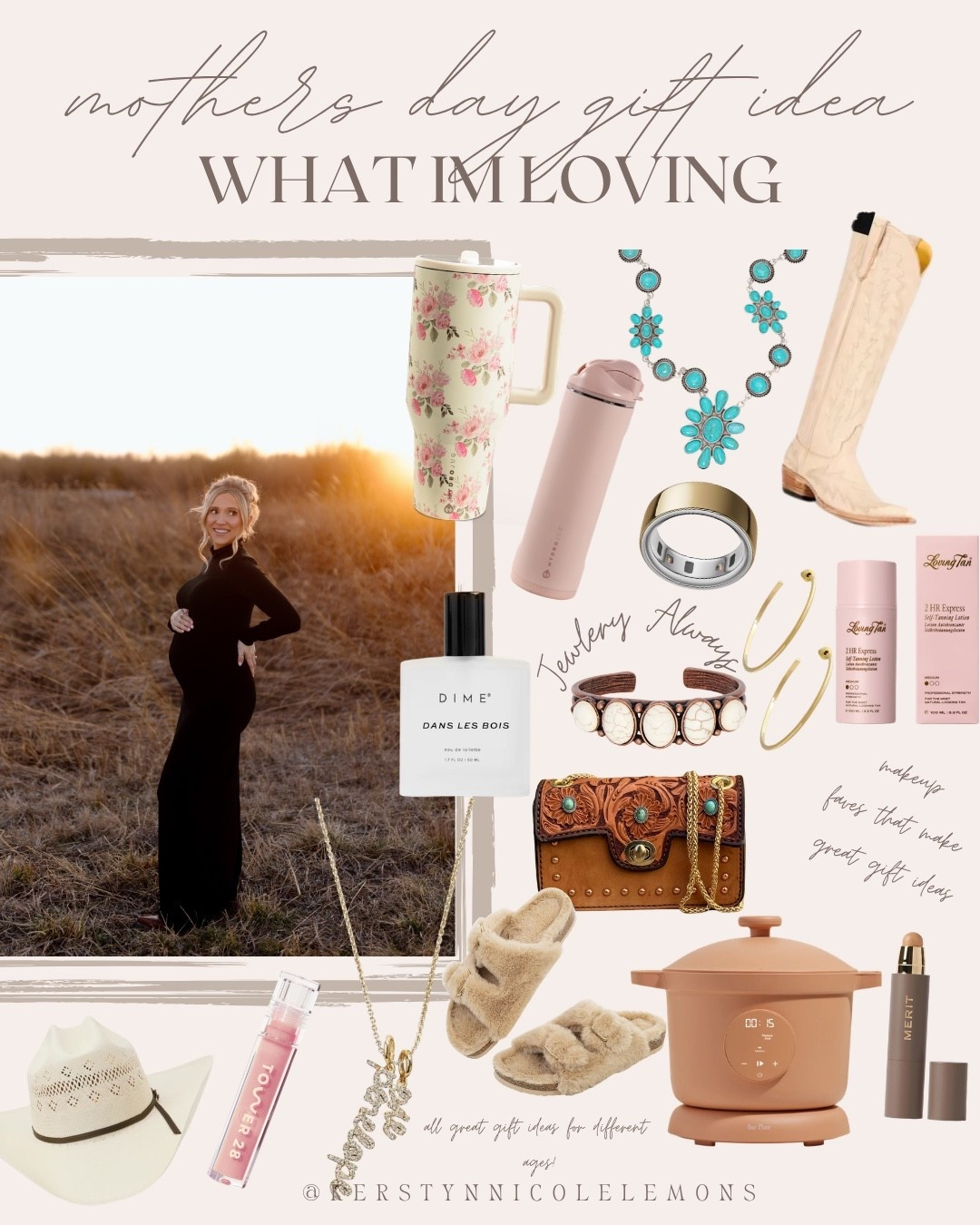 MOTHERS DAY GIFT IDEAS | ITEMS I LOVE + HAVE! 

💐 Mother’s Day Gift Ideas She’ll Actually Love

If you’re stuck on what to get mom this year, here are some easy, pretty, and thoughtful ideas she’ll use and not just stash away 🤍

✨ Cozy + Homey
• Matching pajama set
• Soft robe + slippers combo
• Scented candle + pretty match jar
• Coffee mug + her favorite beans

💄 Beauty Favorites
• Luxury hand cream set
• Skincare “spa night” bundle
• Lip oil or gloss trio
• Perfume she’s been eyeing

💍 Sentimental Picks
• Birthstone jewelry
• Custom name necklace
• Photo book or framed memory
• Handwritten note + keepsake box

🌿 Little Luxuries
• cute water bottle cup
• Trader Joe’s flower bouquet + vase
• Silk pillowcase
• Cute tote bag for errands


#LTKmomlife #LTKMothersDay #LTKU