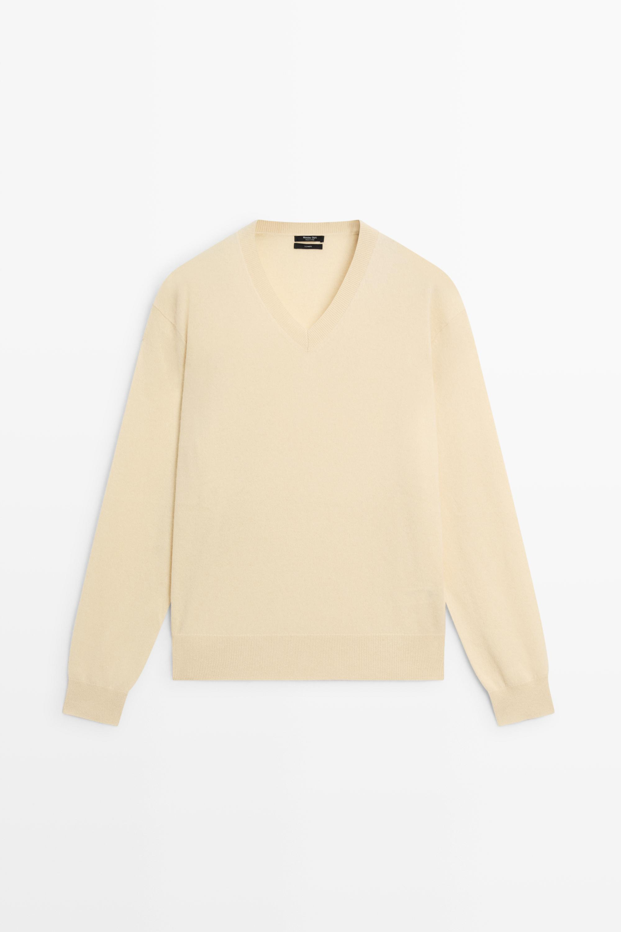100% cashmere knit sweater | Massimo Dutti US