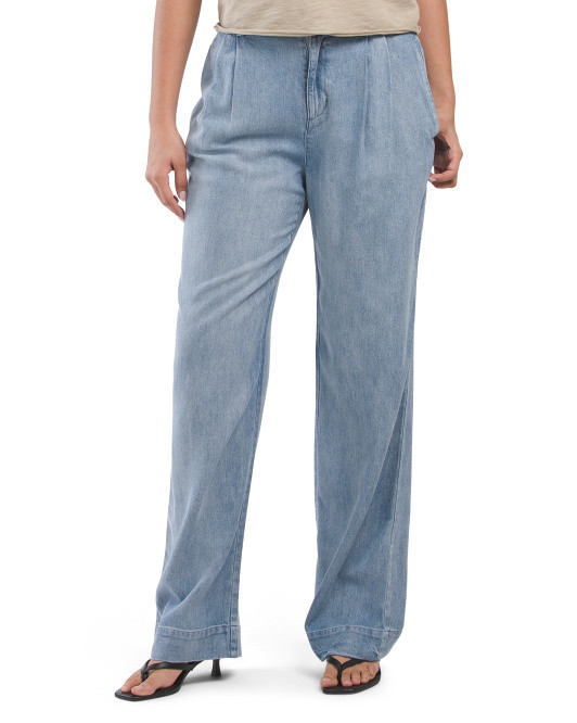 Greta Pleated Wide Leg Trousers | TJ Maxx