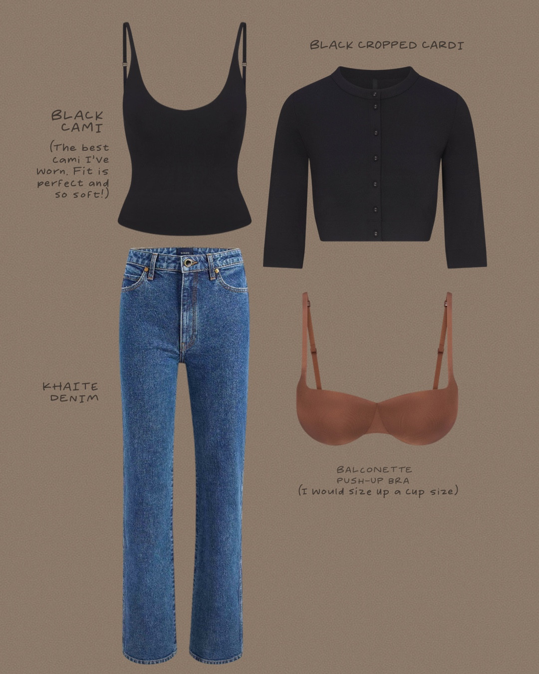 skims post outfit details 🖤

