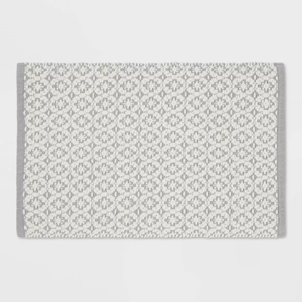 20"x32" Chenille Tile Bath Rug - Threshold™ | Target