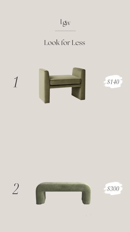 Look for Less $ — olive green bench

#LTKhome