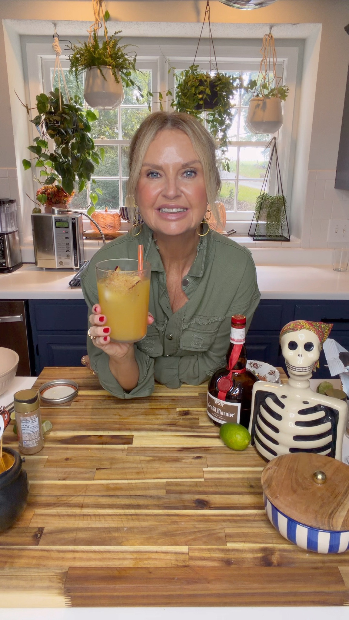 🍂✨ Cozy cocktail season calls for my Apple Cider Margarita — fall in a glass, y’all! Sweet apple cider, a hint of citrus, and that warm spice finish… plus I rimmed my glass with McCormick Apple Cider Finishing Sugar for the perfect touch. 🧡

Recipe:
	•	2 oz blanco tequila
	•	1 oz Grand Marnier
	•	1 oz lime juice
	•	2 oz apple cider
	•	Dash of pumpkin pie spice or cinnamon

👉 Shake, strain, and garnish with a dehydrated apple slice. Cheers! 🍎🍹

Shop my cocktail must-haves below — from glassware to bar cart staples!

#LTKhome #LTKdrinks #LTKfall #LTKentertaining #SouthernRootsModernPlates

#LTKSeasonal #LTKOver40 #LTKHome