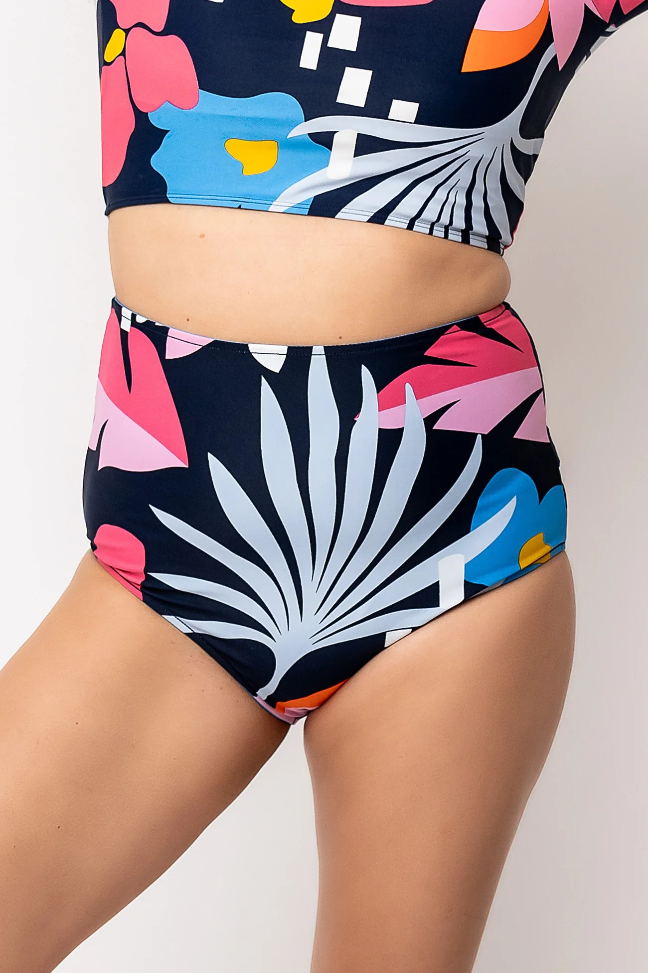 Leisure Reversible Bottom | Blue Wave Floral | Coral Reef Swim