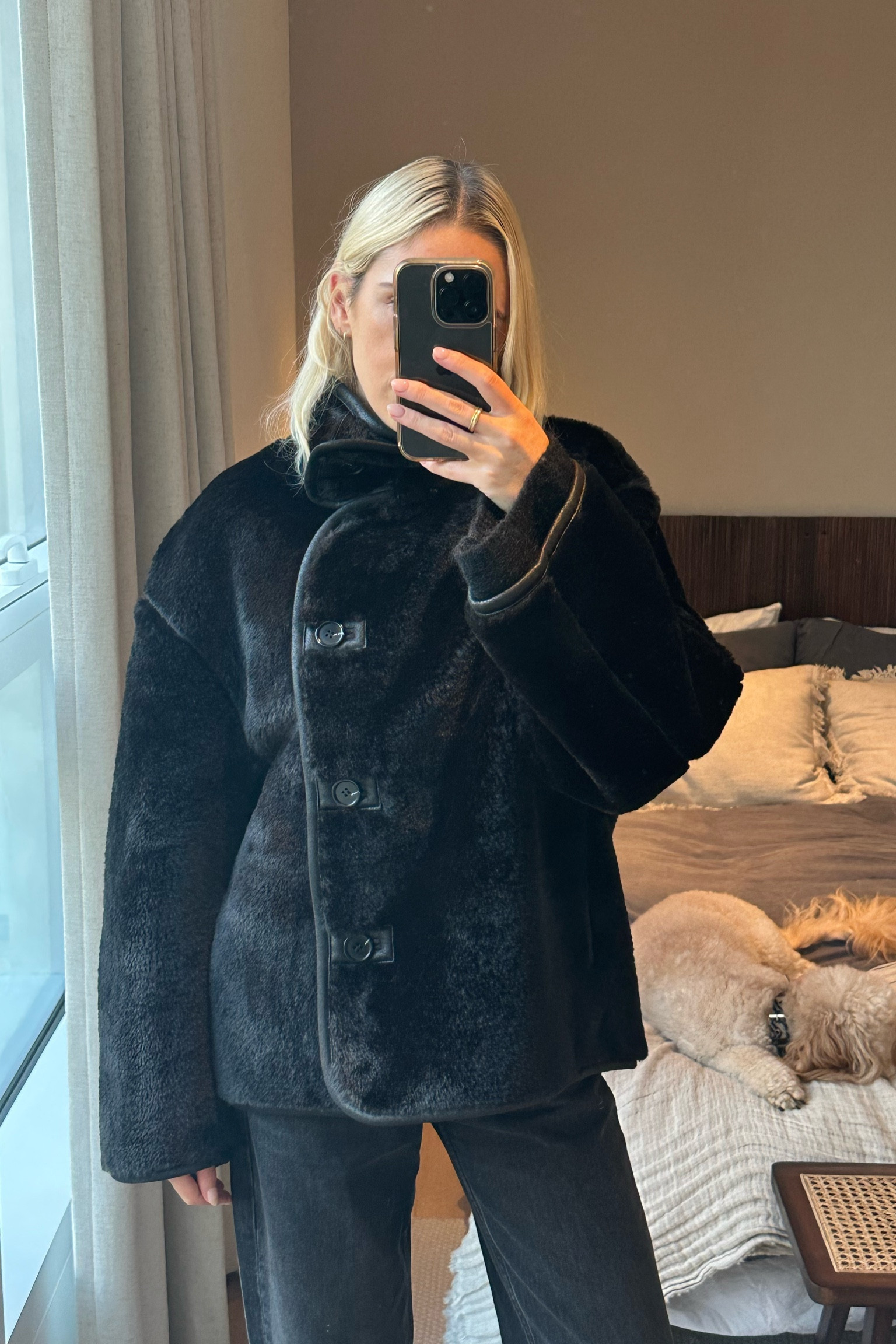 Zara viral faux fur jacket