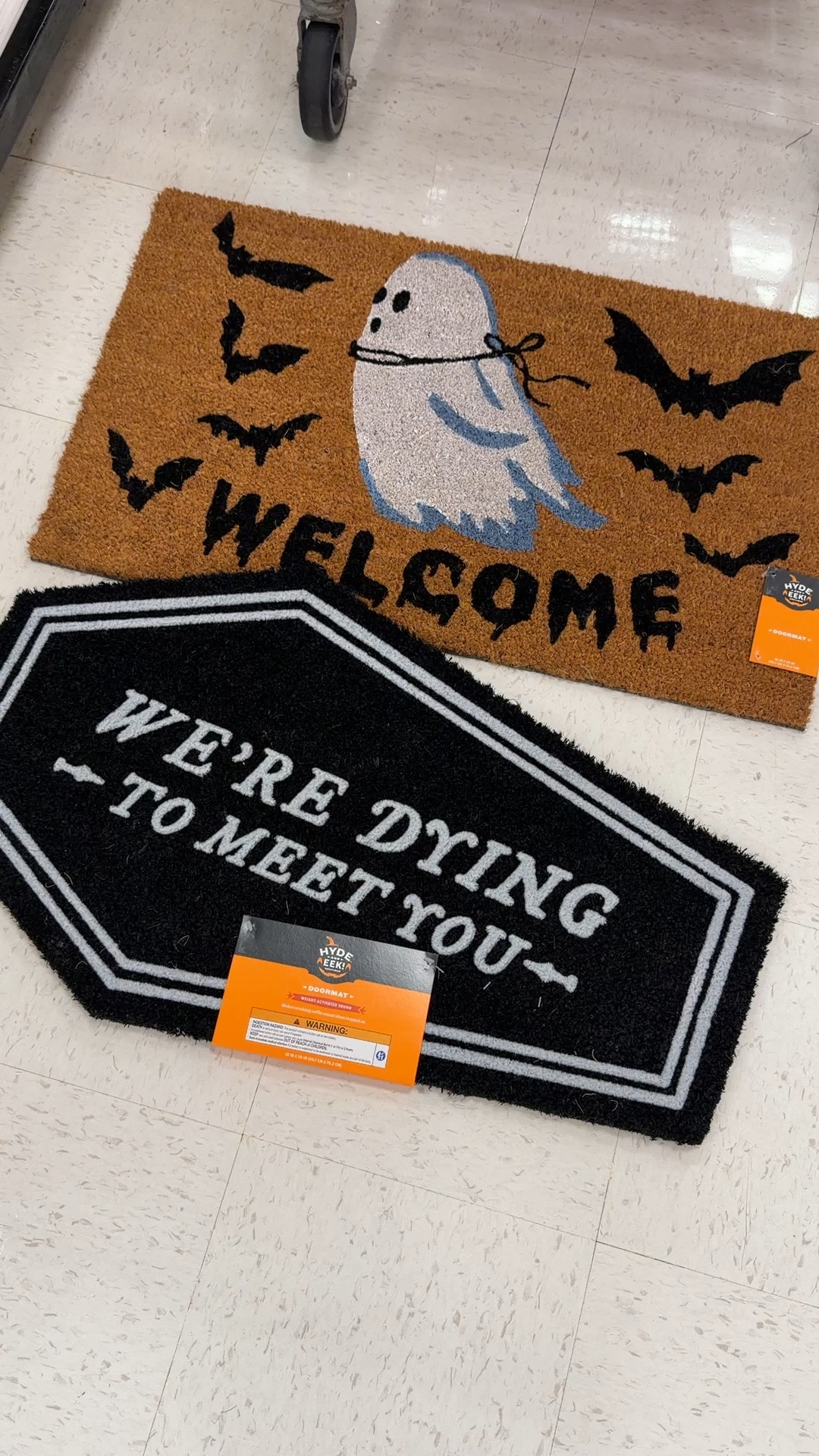 New Halloween doormats & accent rugs. The bottom one makes noise when you step on it

#LTKSeasonal #LTKHome