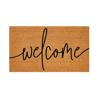 Coastal Coir Mat Welcome 28x16 | Wayfair North America