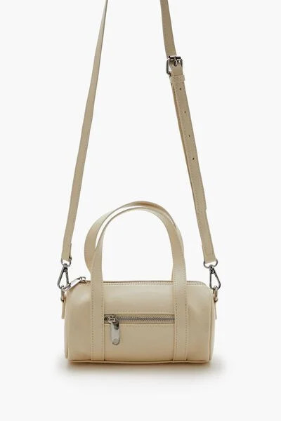Faux Leather Barrel Bag | Forever 21