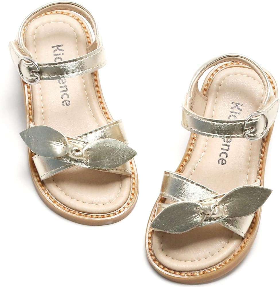 Kiderence Toddler Girl Sandals Open Toe Sandals for Kids Little Girl Summer Sandals | Amazon (US)