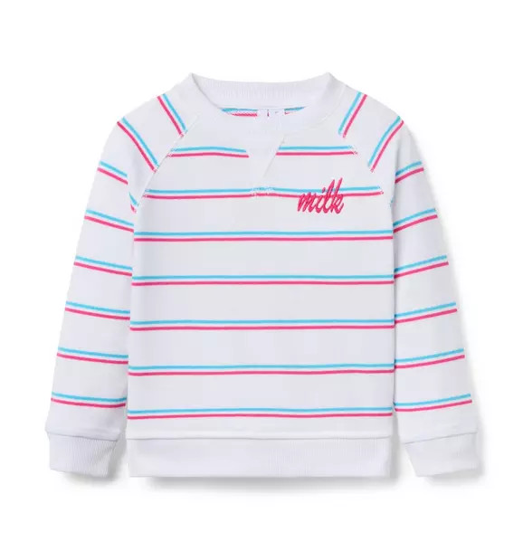Milk Bar x Janie and Jack Striped Sweatshirt | Janie and Jack