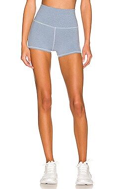 WellBeing + BeingWell LoungeWell Camino 4 Inch Bike Short in Steel Blue Heather from Revolve.com | Revolve Clothing (Global)