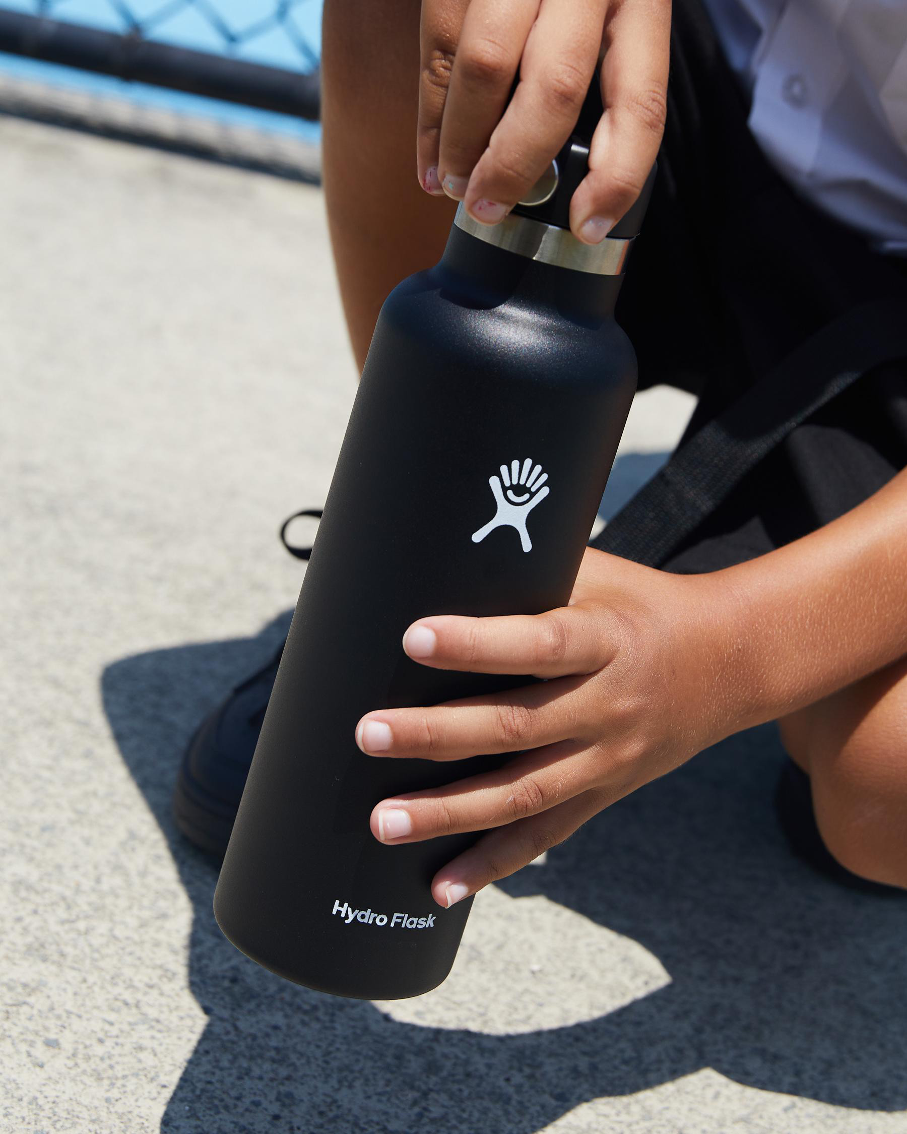 Hydro Flask 21Oz Standard Mouth Drink Bottle in Black | City Beach (US)