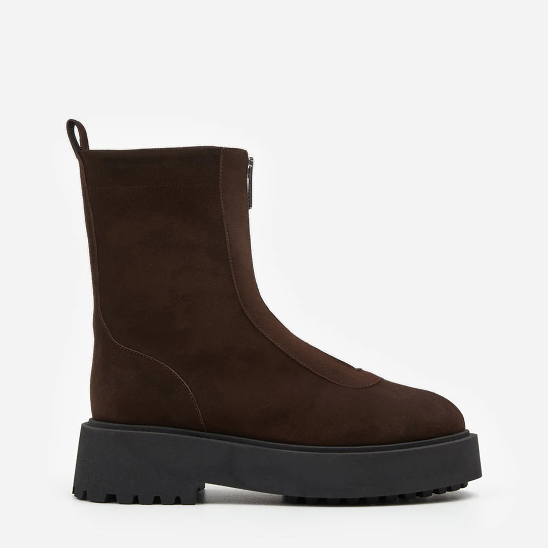 Alma Suede Brown Boot | Flattered