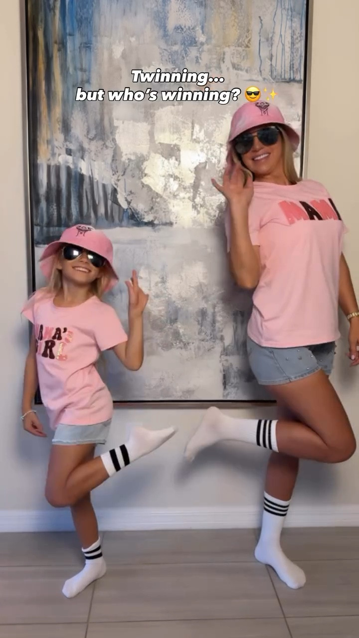 Matching outfits? Check.
Matching hats? Check.
Matching vibe? 100%.
Simple matching outfit with your mini! 

#LTKFindsUnder50 #LTKKids #LTKFamily