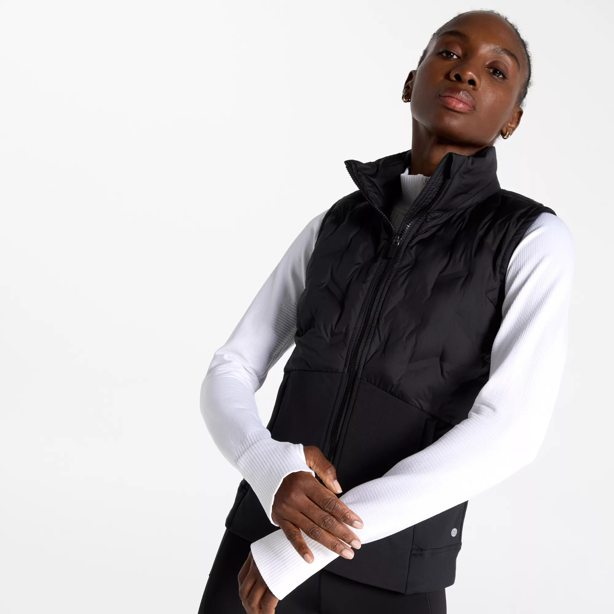 CALIA Women's Cold Dash Run Vest, Medium, Pure Black | Dick's Sporting Goods