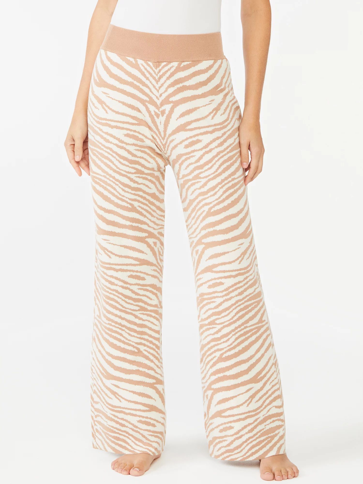 Sofia Intimates by Sofia Vergara Women's Zebra Knit Lounge Pants - Walmart.com | Walmart (US)