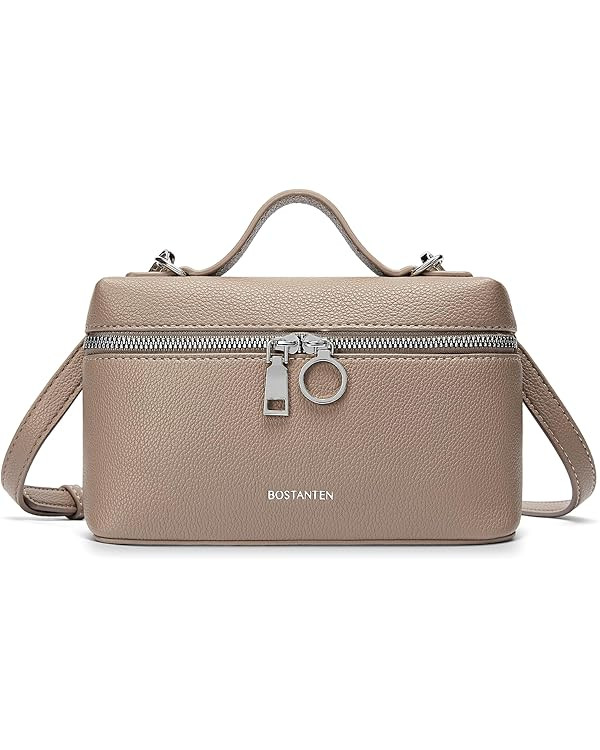 BOSTANTEN Vegan Leather Satchel Bag Quilted Crossbody Purses for Women Small Tote Shoulder Handba... | Amazon (US)