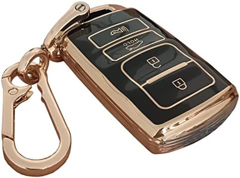 AIOEUOIA TPU Car Key Fob Cover with Keychain Fit for KIA Cadenza K900 Remote Smart Key Fob Shell (fo | Amazon (US)