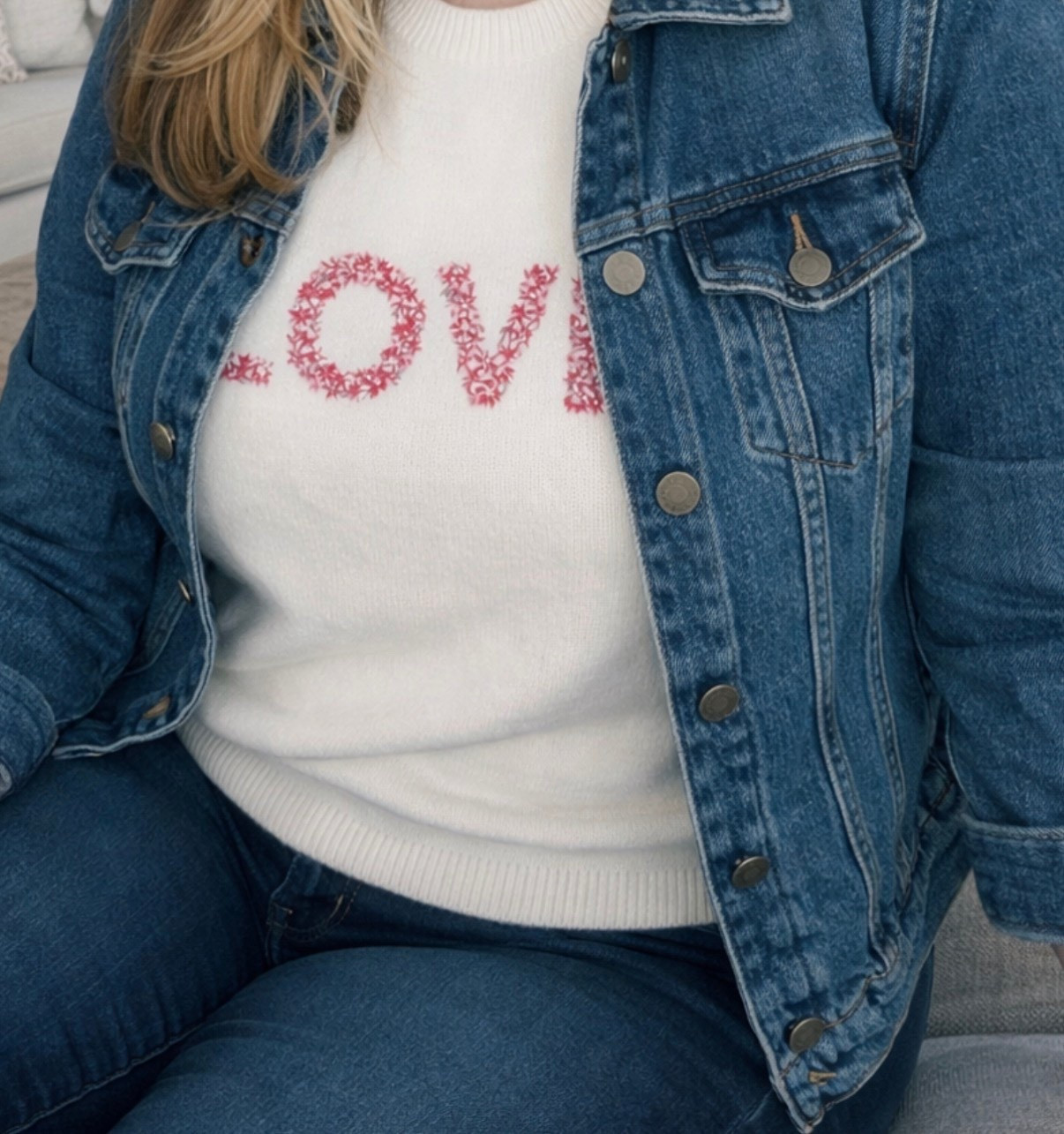Simple Valentines Day outfit.  Keeping it cute and comfy 💌
#ValentinesDay 

#LTKPlusSize #LTKValentine