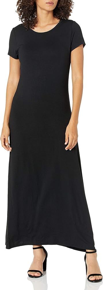 Amazon Essentials Women's Short-Sleeve Maxi Dress | Amazon (US)