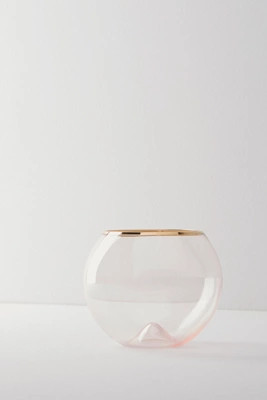Gilded Rim Stemless Glass | Anthropologie (US)
