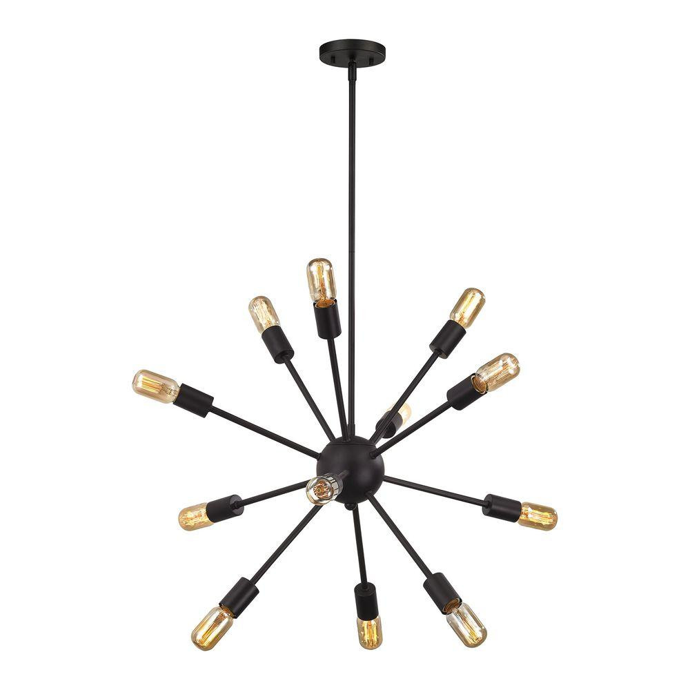 Delphine 12-Light Oil-Rubbed Bronze Chandelier | The Home Depot