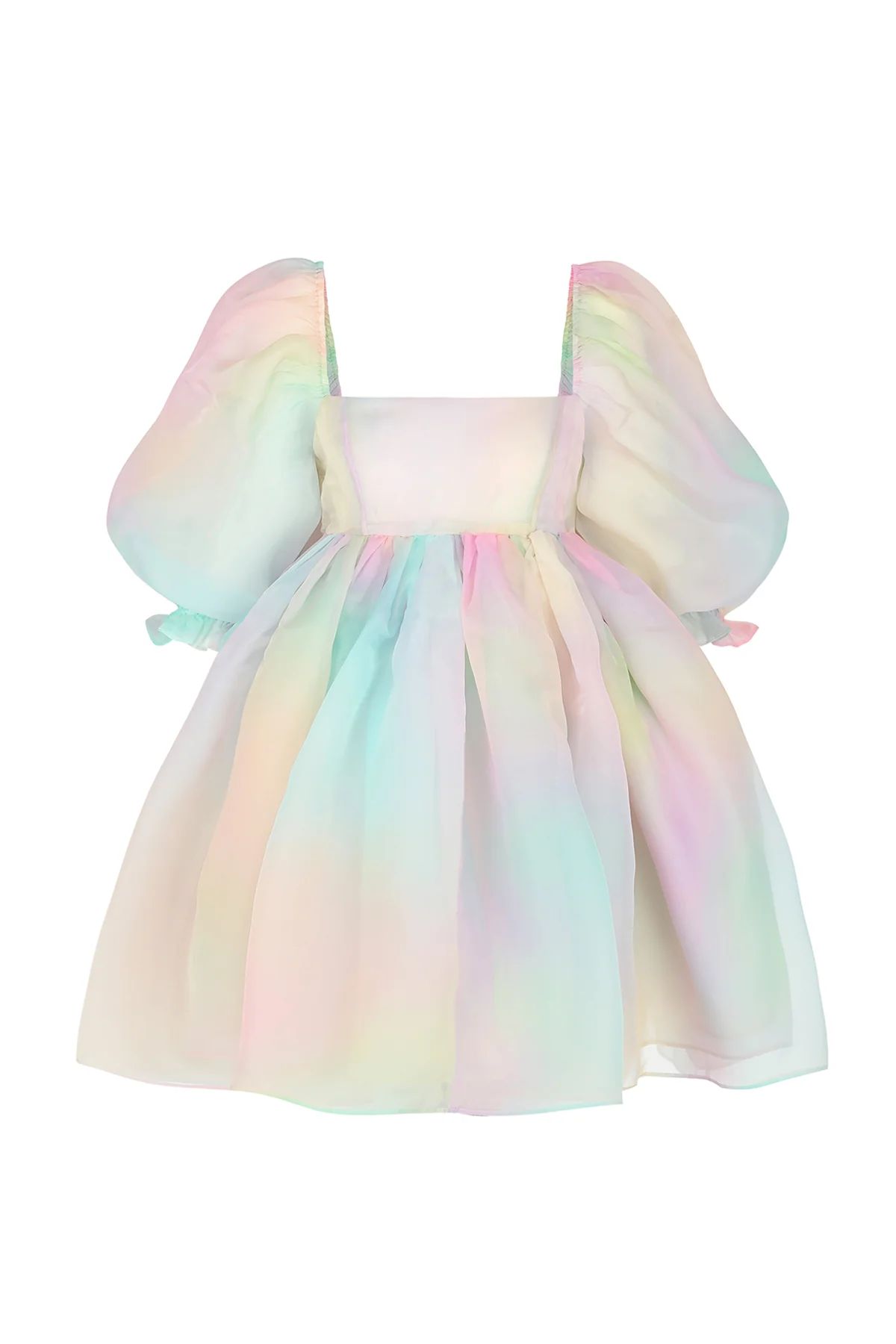 The Rainbow Puff Dress | Selkie Collection