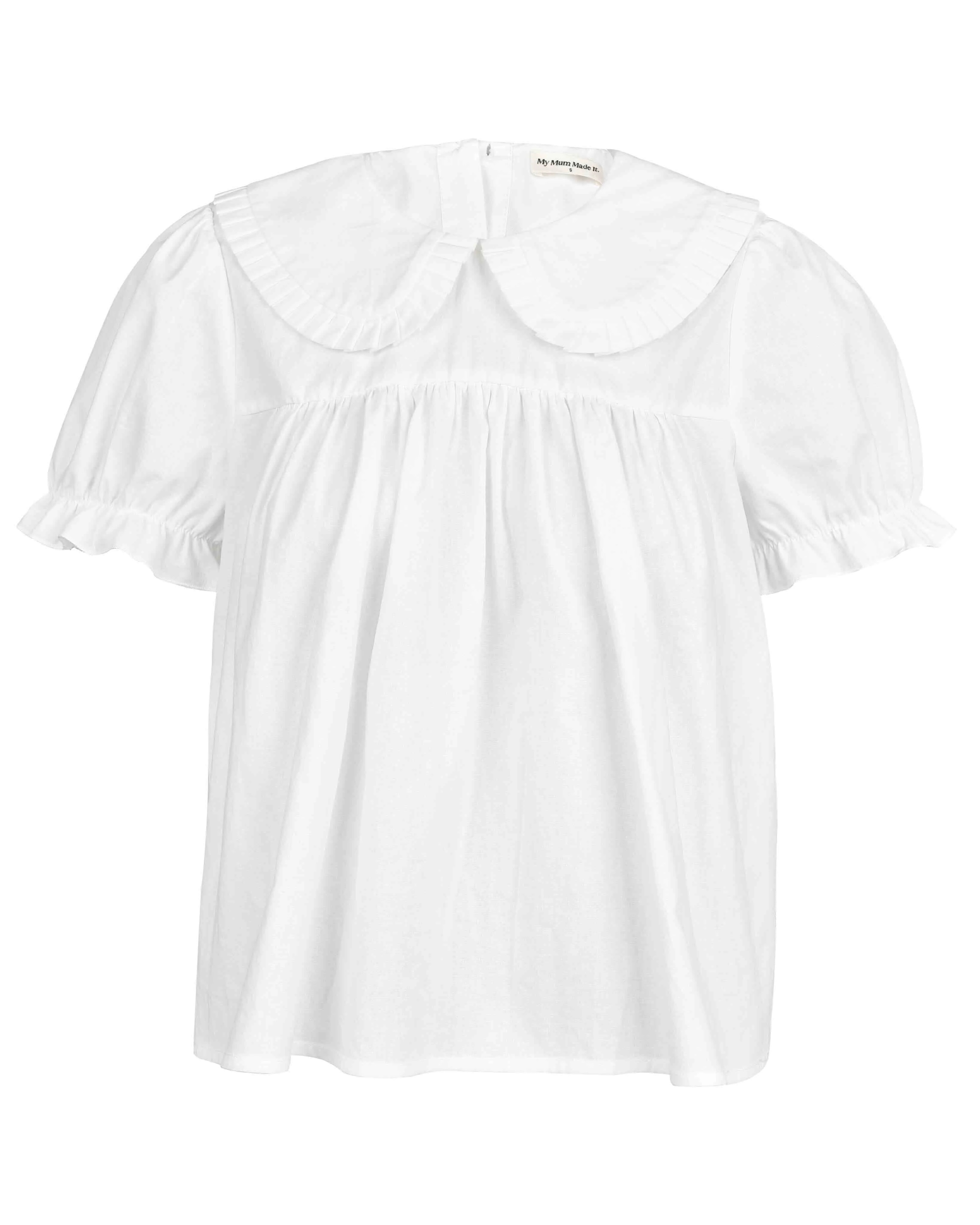 Babydoll Top - White Cotton | My Mum Made It