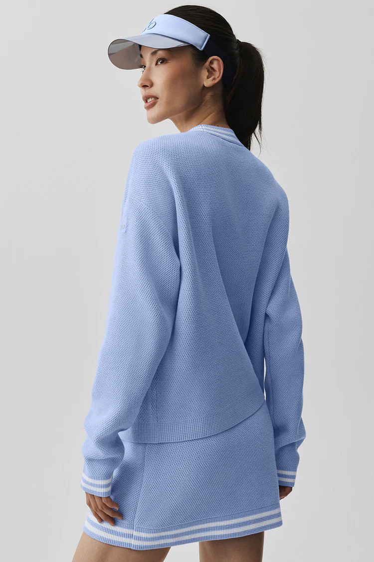 Tennis Club Sweater Knit Cardigan | Alo Yoga (US)