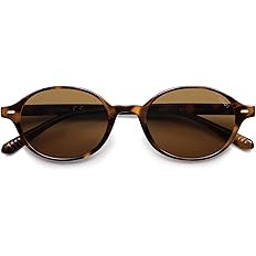 SOJOS Retro Oval Round Polarized Sunglasses Womens Mens, Small Chic Vintage Trendy Sunnies SJ2611 | Amazon (US)