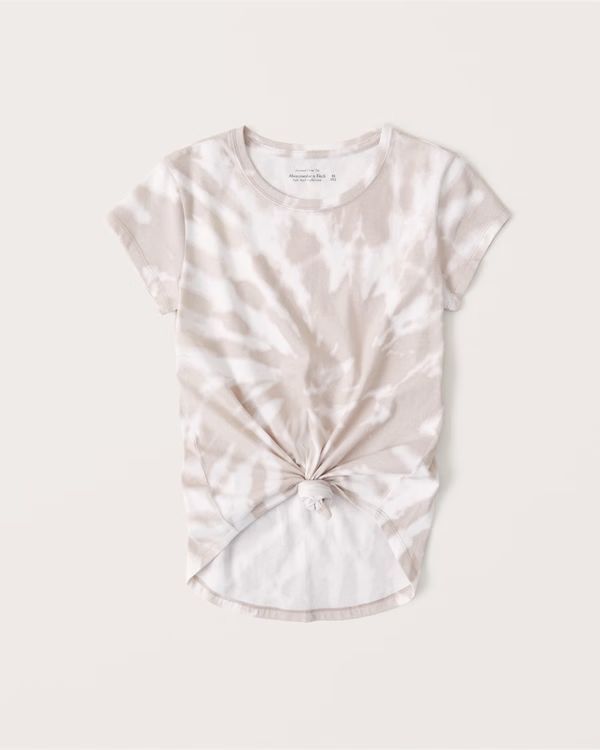 Tie-Dye Knotted Crew Tee | Abercrombie & Fitch (US)