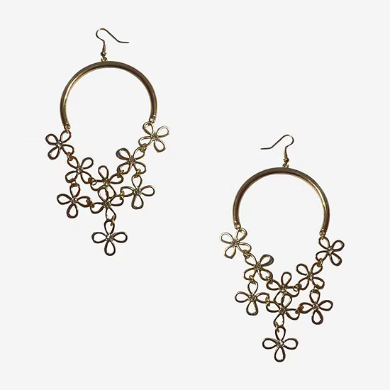 new!Bijoux Bar Gold Tone Crystal Drop Earrings | JCPenney